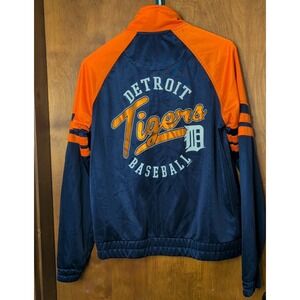 Detroit Tigers Jacket Zip Up Medium MLB Genuine Merchandise GIII Carl Banks Rare